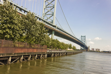 View of Benjamin Franklin Bridge, Philadelphia