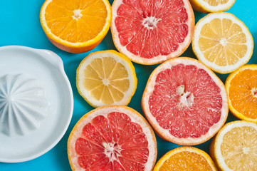 Citrus fruits on the table