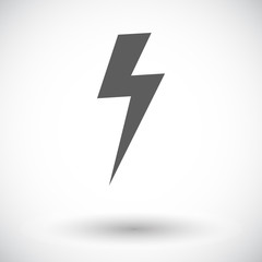 Lightning single icon.
