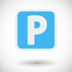 Parking symbol.