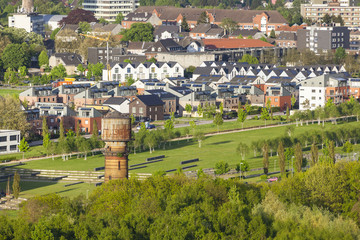 Village and former coal mine area