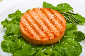 Salmon burger cutlet