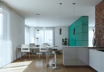 helle moderne Wohung