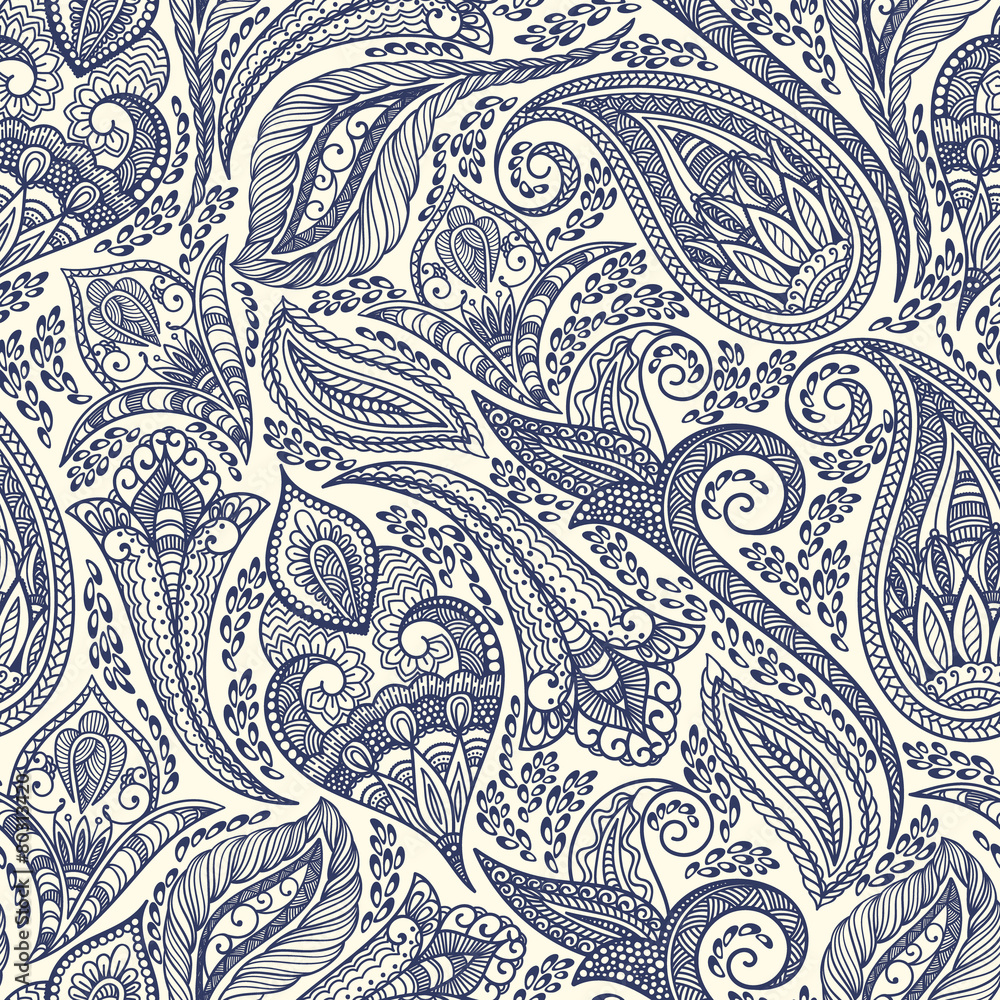 Wall mural Paisley pattern