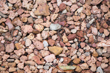 Wall made of various stones