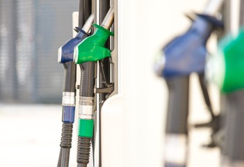 An der Tankstelle