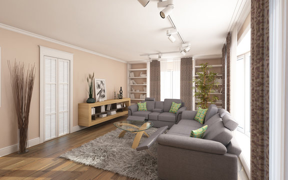 Living Room in Country House