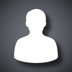 Vector male user icon