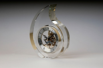 Glass clock