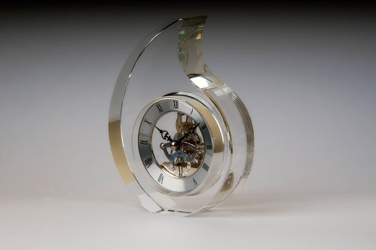Glass clock