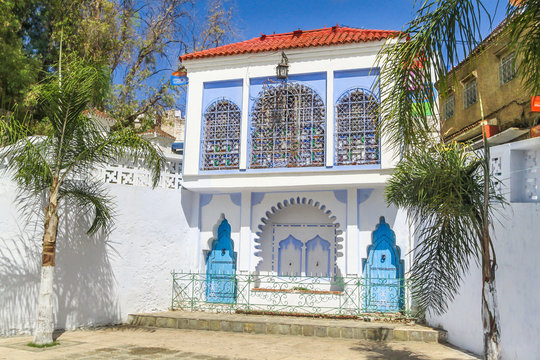Architecture sample from town Chefchaouen,Morocco