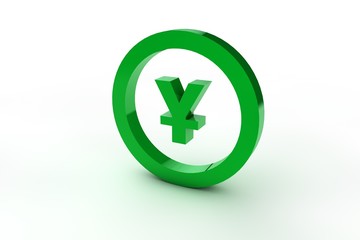 3d sign yena in green
