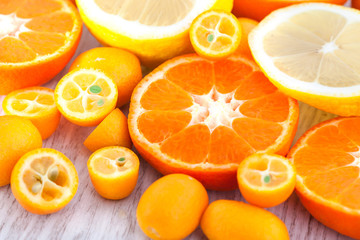 Fresh citrus fruits