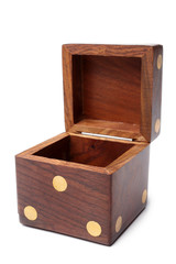 Dice wooden box