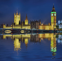 House of Parlaments  London beleuchtet