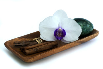 Spa still life with orchid