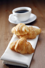 Croissant and coffee