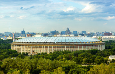 grote sportarena in Luzhniki, Moskou.
