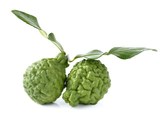 Bergamot isolated white background.