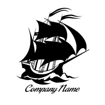 Sail boat logo icon