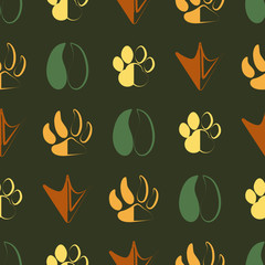 Seamless background with screws