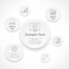 Infographic round elements