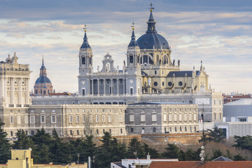 Fototapeta na wymiar Cathedral of La Almudena, Madrid (Spain)