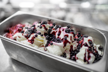 Blueberry ice cream