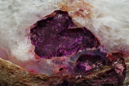 Agate slice close-up