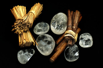 Quartz and cinnamon