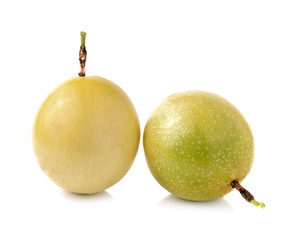Passion fruit isolated on white background