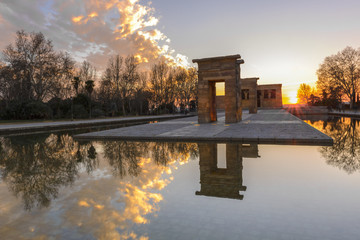 Naklejka premium Temple of Debod, Madrid (Spain)