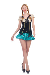 Woman in fashion clothing concept