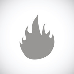 Fire black icon