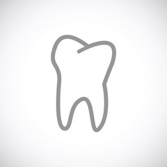 Tooth black icon
