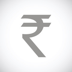 Rupee black icon