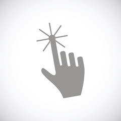 Fototapeta premium Click black icon
