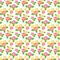 Vector floral background. Seamless pattern.
