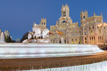 Fototapeta na wymiar Cibeles Square of Madrid (Spain)