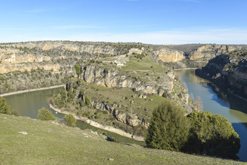 Fototapeta na wymiar Hoces del río Duratón, Segovia (España)