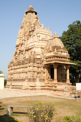 Fototapeta na wymiar Temple of Khajuraho on India
