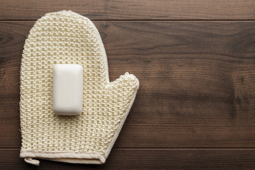 bound bast with soap bar