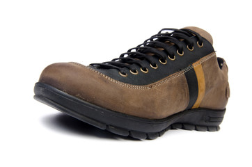 Male shoes isolated on white background