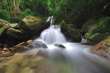 Kipungit waterfall in Poring, Kinabalu National Park.