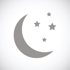 Moon black icon