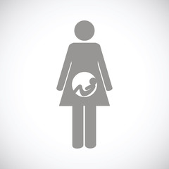 Pregnancy black icon