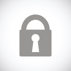 Lock black icon