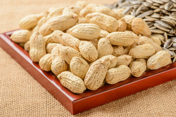 peanuts and sunflower seeds