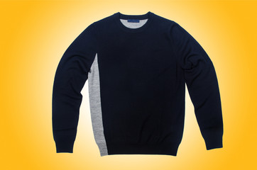 Male sweater isolated on the white
