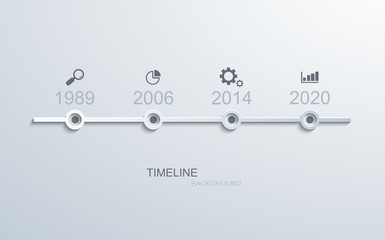 Vector modern timeline infographic.